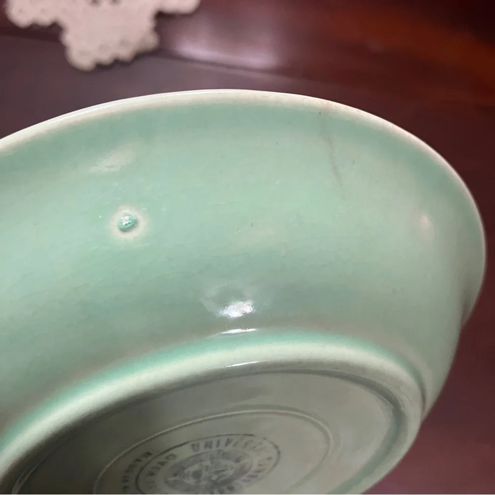 Set of 2 Vintage Cambridge Universal 5.25” Pastel Pink & Green Berry Bowls